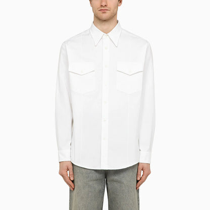 DEPARTMENT 5 Change long-sleeved shirt white