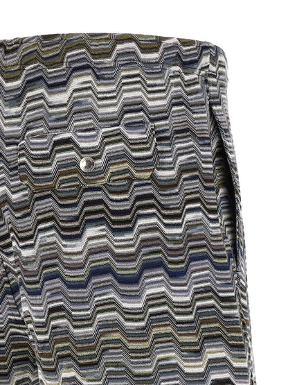 Missoni Irregular Zigzag Bermuda Shorts