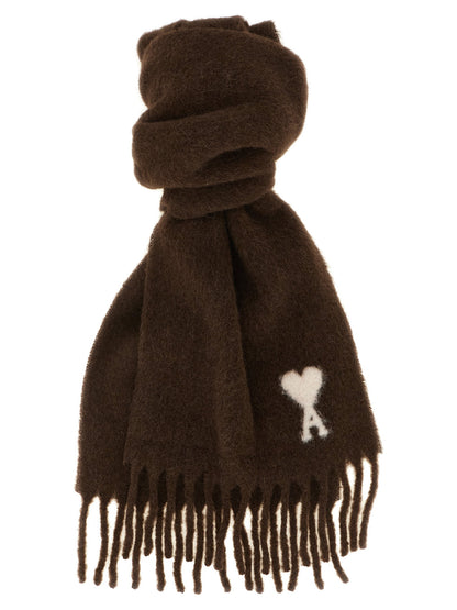 Ami Paris Ami De Coeur Scarf