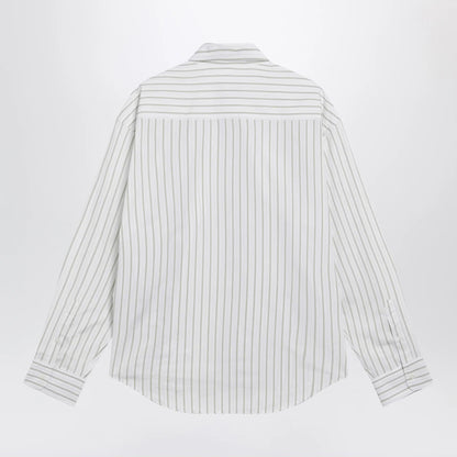 Ami Paris White striped Ami de Coeur shirt