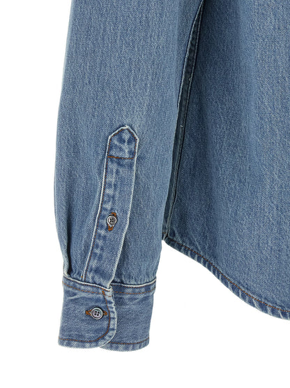 Ami Paris Ami De Coeur Denim Shirt