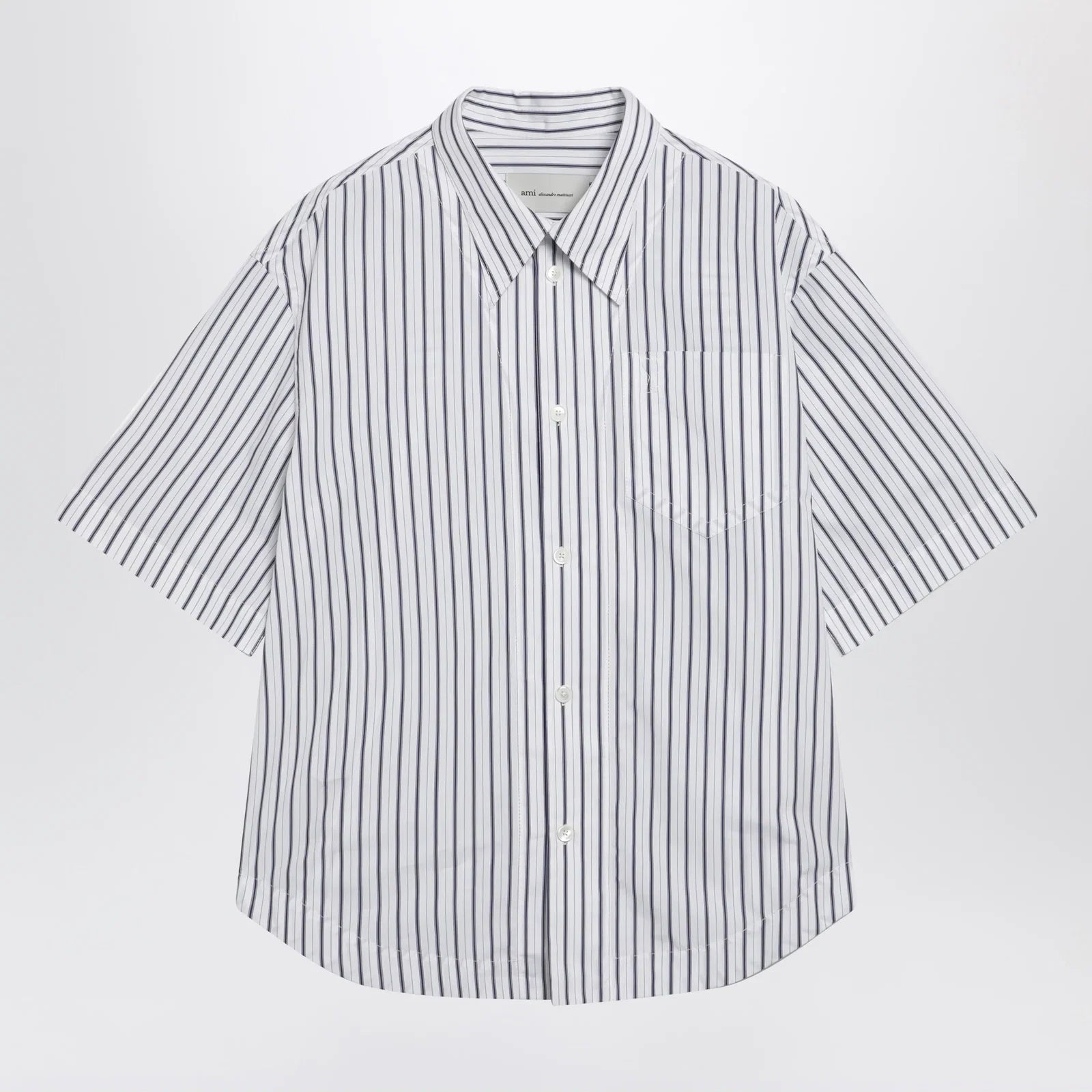 Ami Paris White striped Ami de Coeur shirt