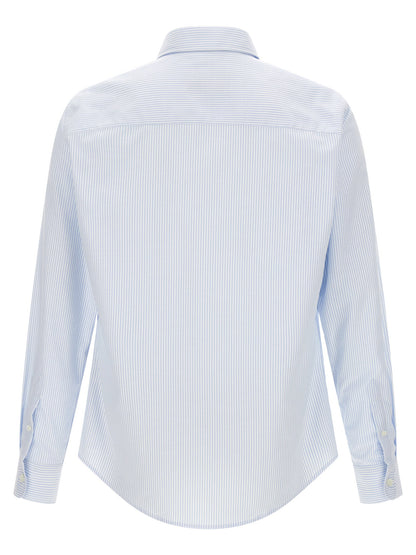 Ami Paris Ami De Coeur Blue Stripes Shirt