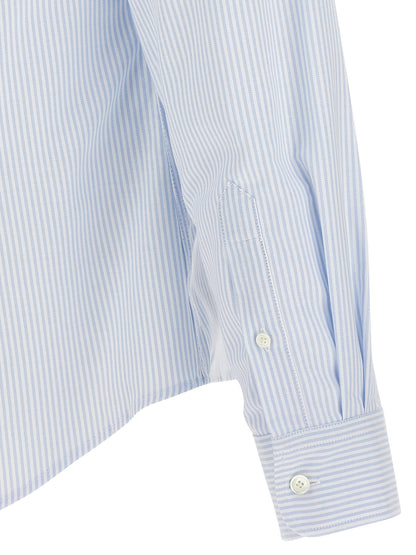 Ami Paris Ami De Coeur Blue Stripes Shirt
