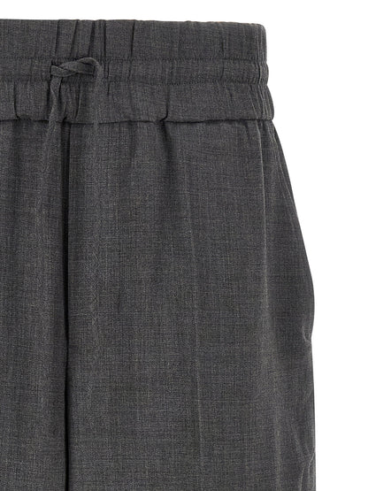 Ami Paris Mélange Wool Pants