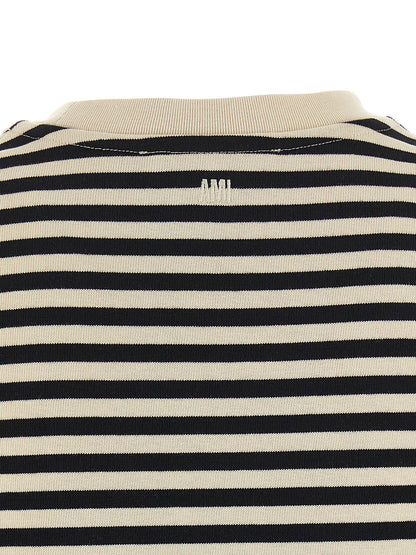 Ami Paris Ami De Coeur Marinière T-shirt