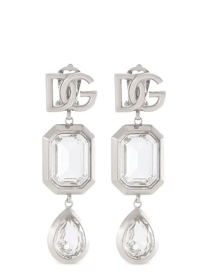 Dolce & Gabbana Pendant Earrings With Crystals