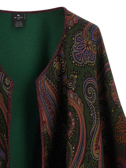 Etro Reversible Paisley Dégradé Cape