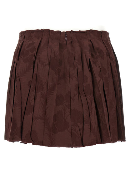 Etro Jacquard Floral Patterned Skirt