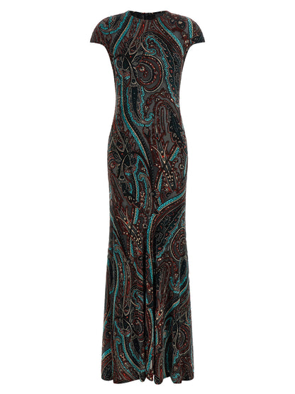 Etro Devoré Velvet Dress