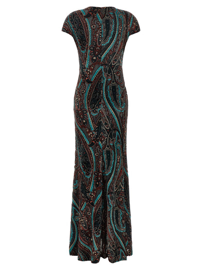 Etro Devoré Velvet Dress