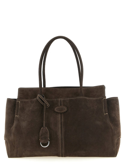 Tod's Medium Suede Shopping Bag