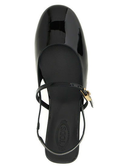 Tod's Mary Jane Patent Ballet Flats