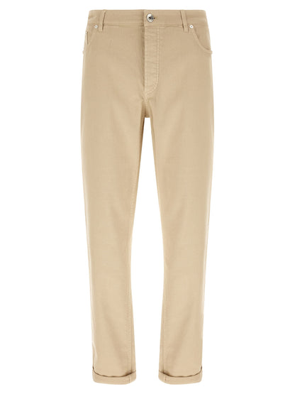 Brunello Cucinelli Coat Of Arms Embroidery Jeans