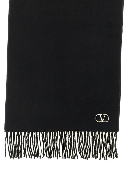 Cashmere Scarf Valentino Garavani With Fringes
