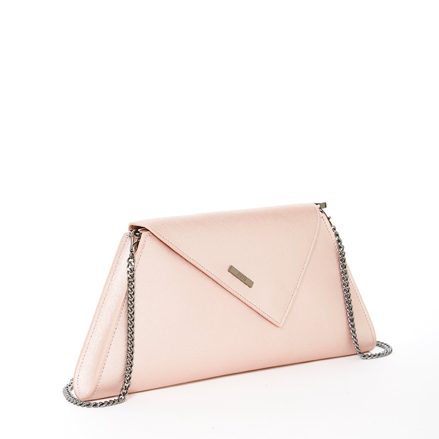 Angelica Rose Gold Metallic Clutch