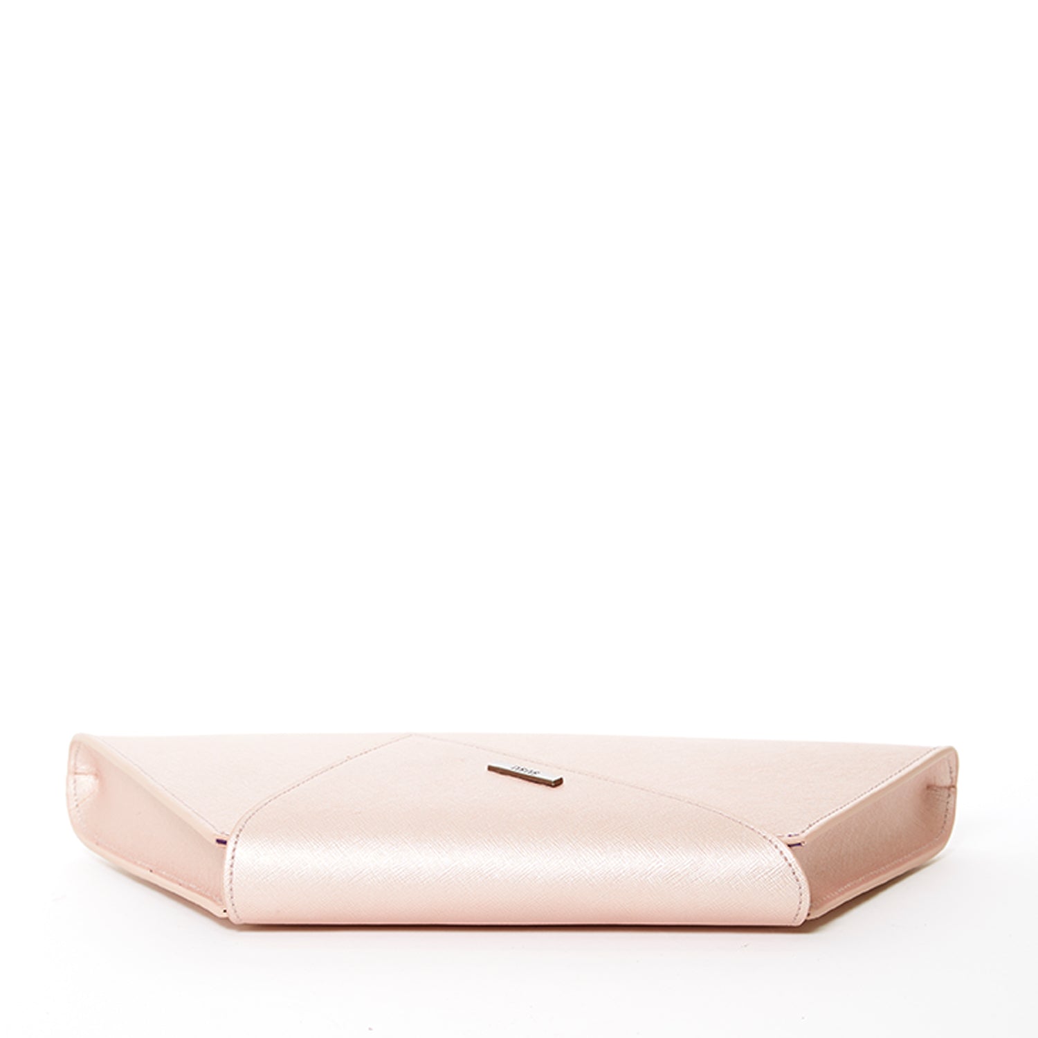 Angelica Rose Gold Metallic Clutch