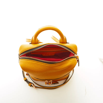 Ashley Small Yellow Leather Backpack