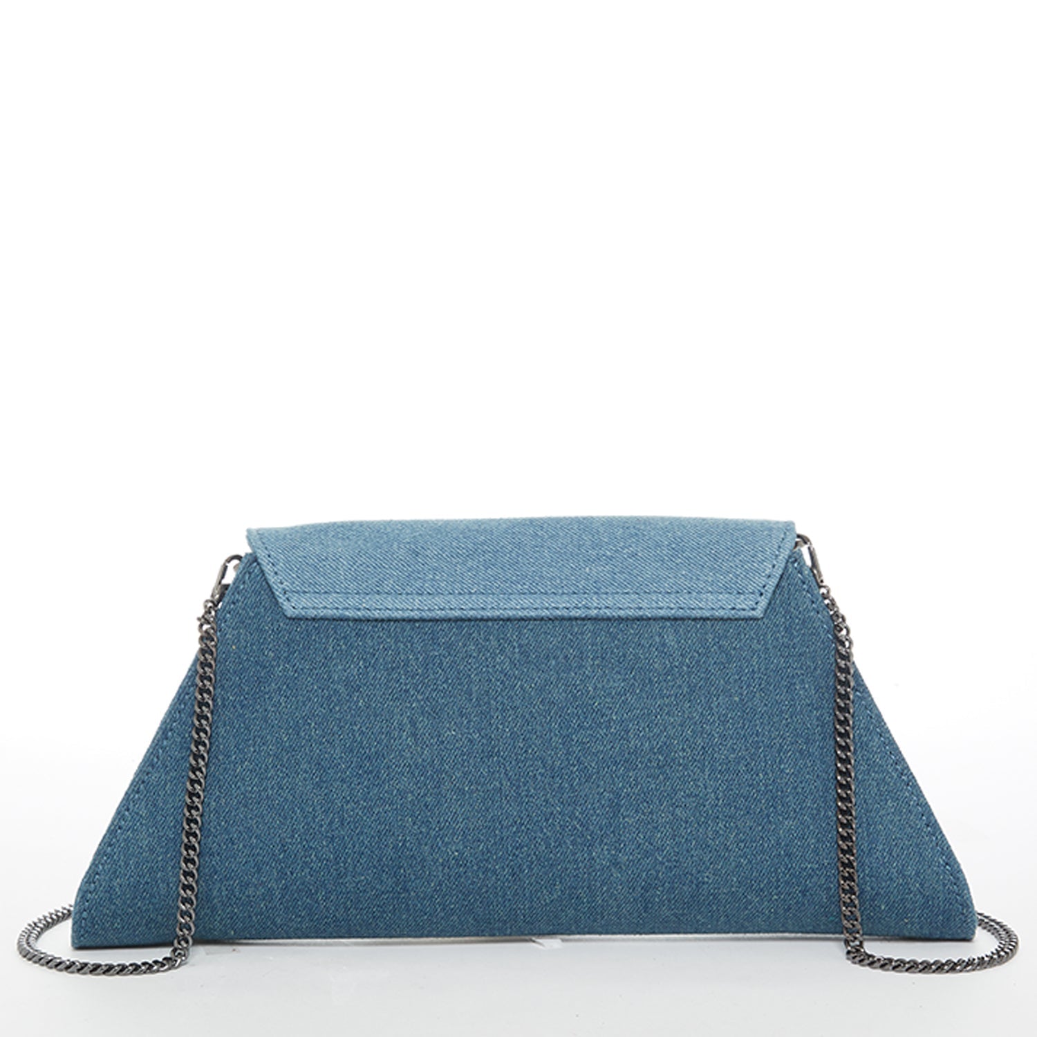 Angelica Denim Clutch Two Tone