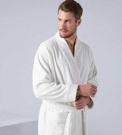 Men's Turkish Cotton Terry Cloth Kimono Robe